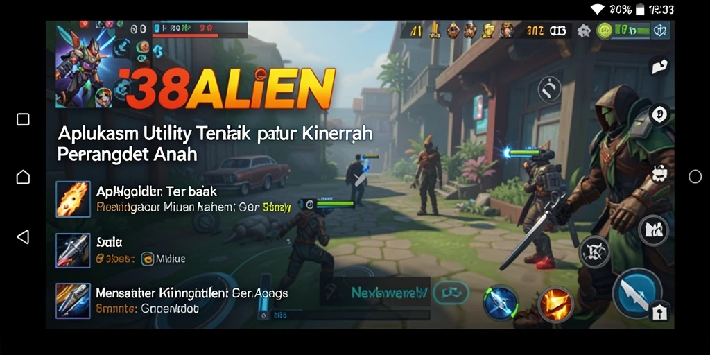 Tampilan utama 138ALIEN dengan fitur optimasi Utility.