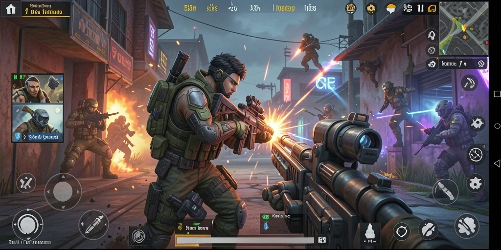 Tampilan gameplay intens dan menegangkan di 5ZK.