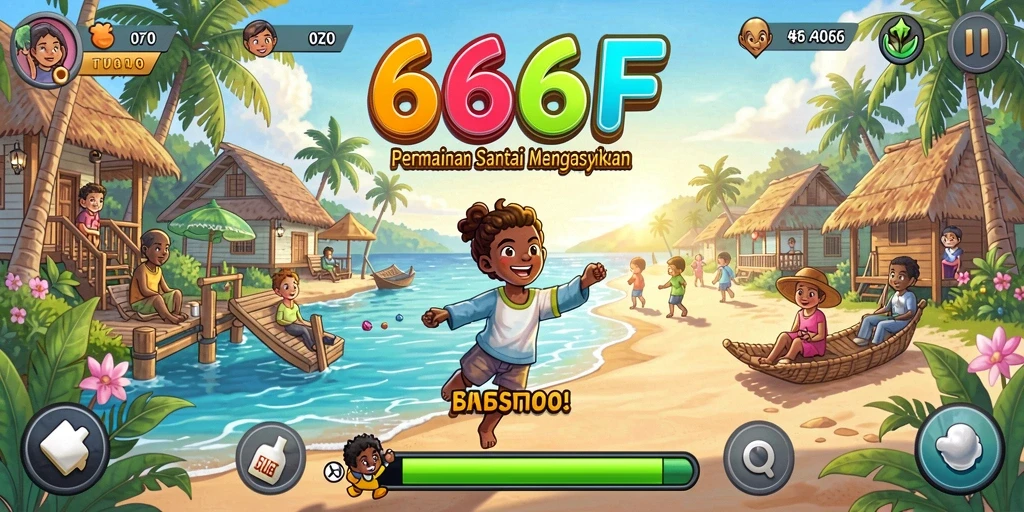 Gameplay menarik dengan karakter lucu dalam 666F.