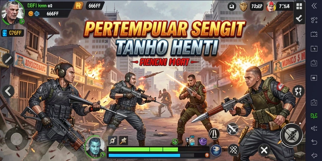Tampilan gameplay seru dari 666FF dalam aksi penuh energi.