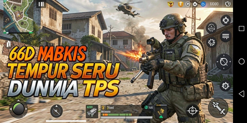 Tampilan gameplay seru dari 66D dengan aksi TPS mendebarkan.