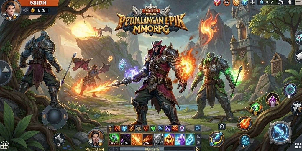 Gameplay seru dan mendebarkan di dunia 68IDN.