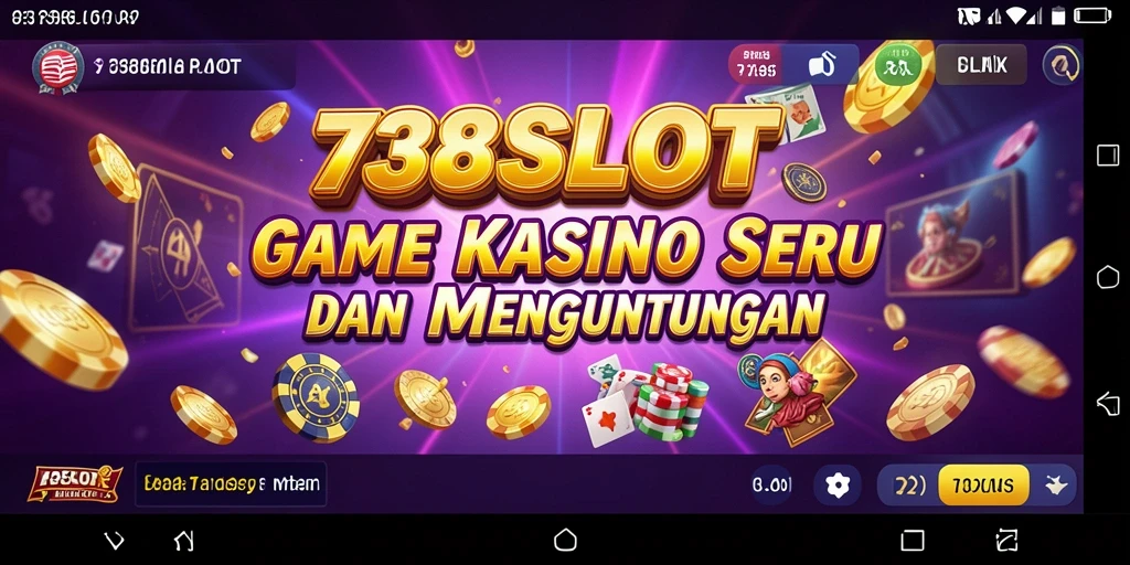 Tampilan menarik dari gameplay 738SLOT yang penuh warna.