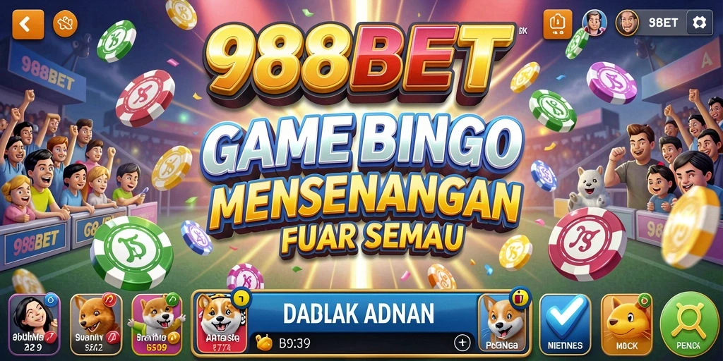 Gameplay seru dan interaktif dalam 988BET Bingo.