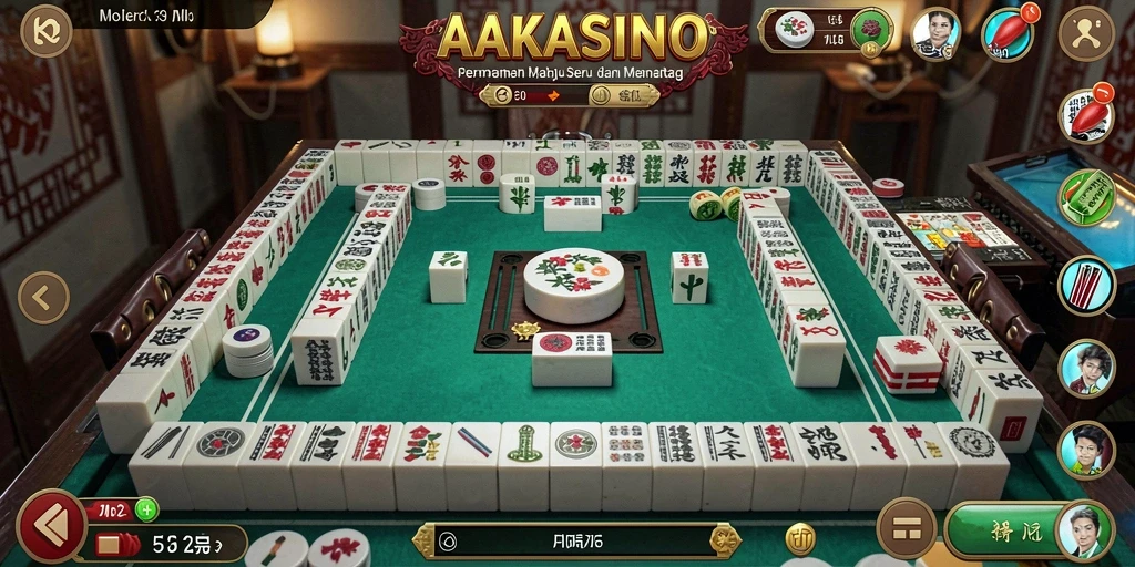 Screenshot menunjukkan gameplay AAKASINO dengan tampilan menarik.