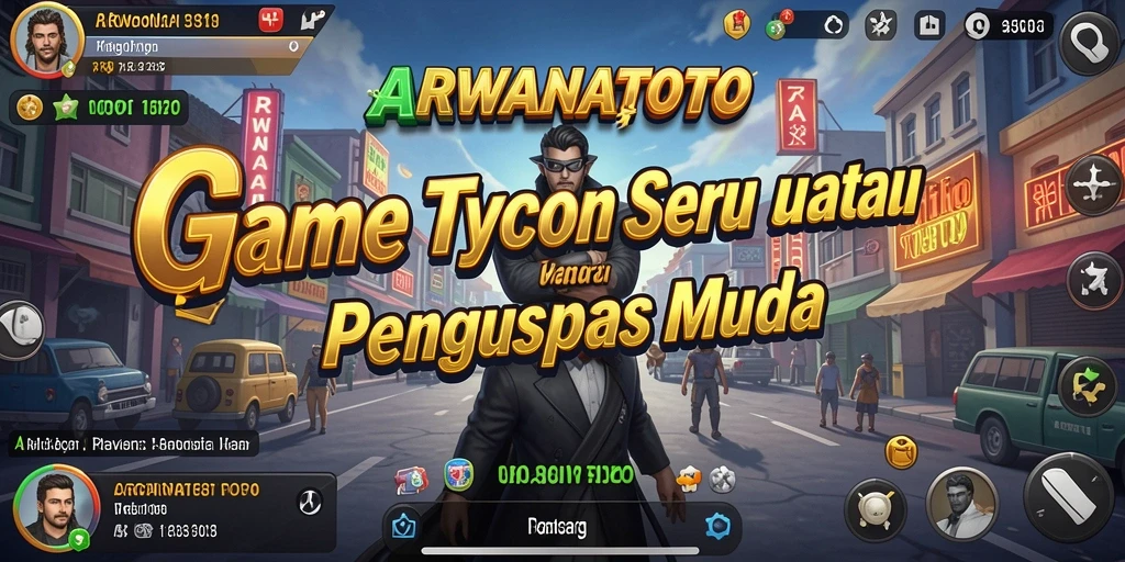 Tampilan screenshot utama ARWANATOTO yang menunjukkan pengalaman bermain Tycoon.