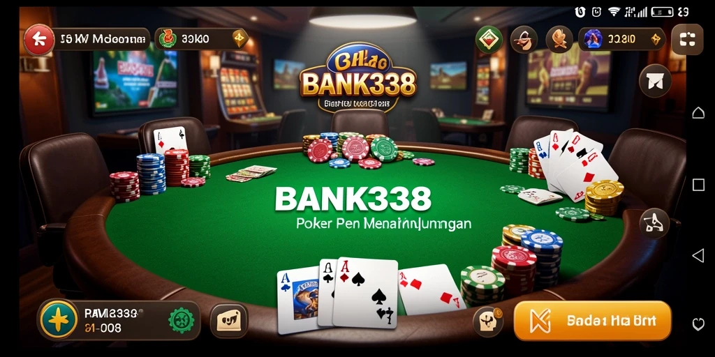 Gameplay poker menarik di BANK338 dengan banyak variasi permainan.