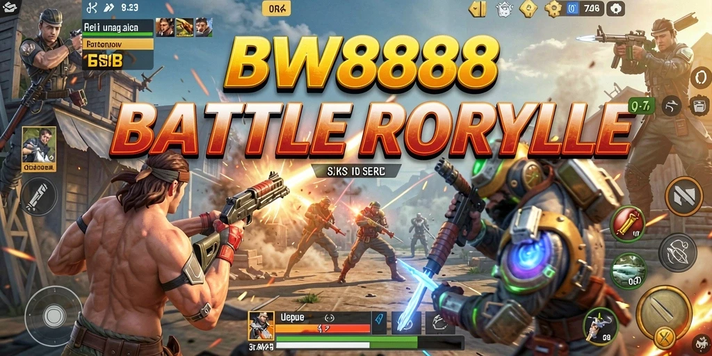Tangkapan layar pertarungan seru dalam BW888 Battle Royale.