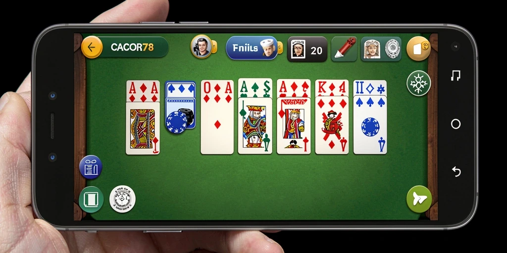 Tangkapan layar CACOR78 yang menampilkan gameplay seru permainan Domino.