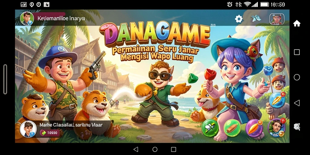 Tampilan gameplay seru dan menarik dalam <strong>DANAGAME</strong>.