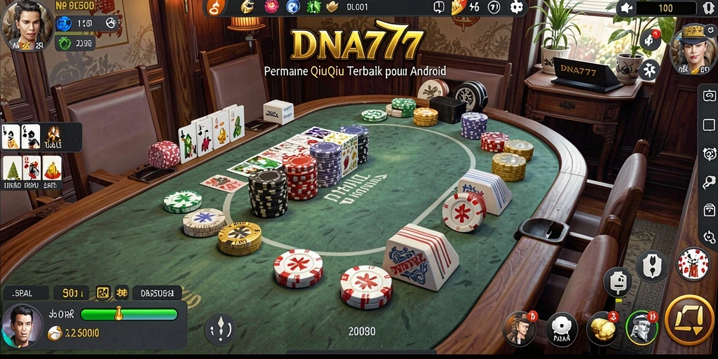 Tampilan gameplay seru dan interaktif dalam QiuQiu.