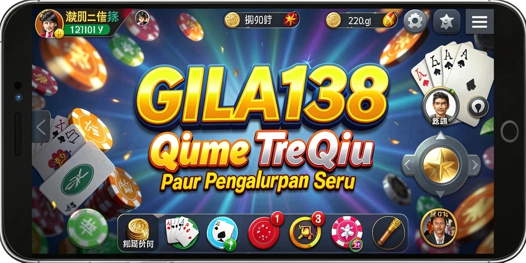 Tampilan screenshot GILA138 yang menampilkan gameplay QiuQiu yang seru.