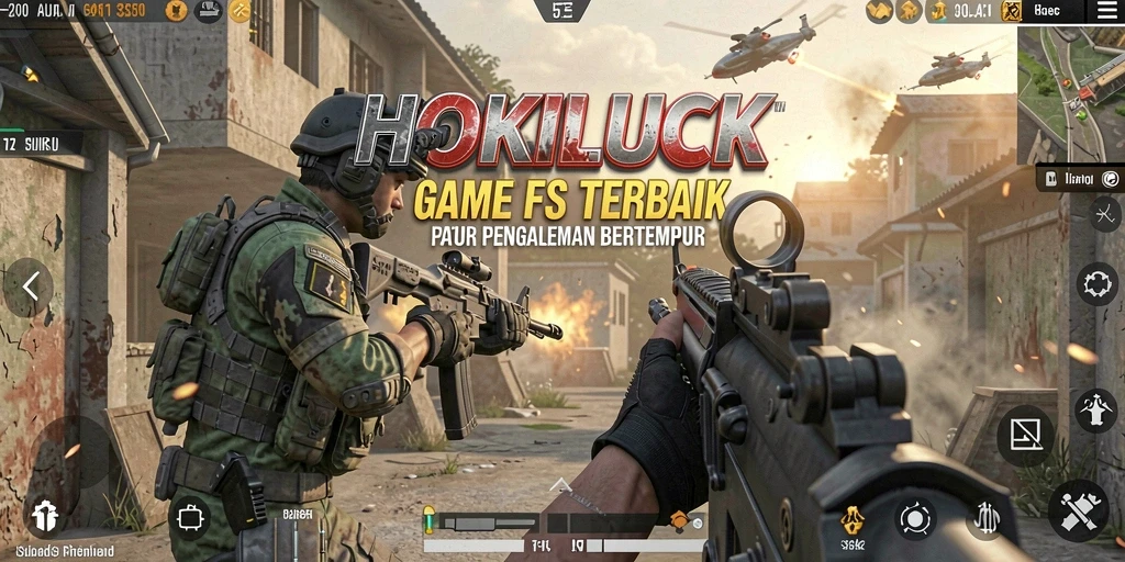 Tangkapan layar menunjukkan aksi gameplay seru dari HOKILUCK.