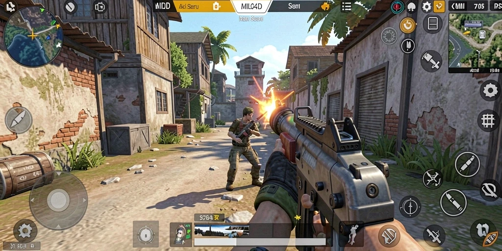 Tampilan gameplay seru di MILO4D dengan aksi TPS yang menantang.