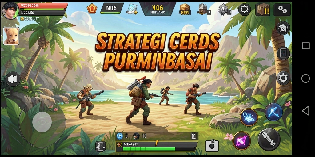 Tampilan gameplay N06 yang menakjubkan dan penuh strategi.