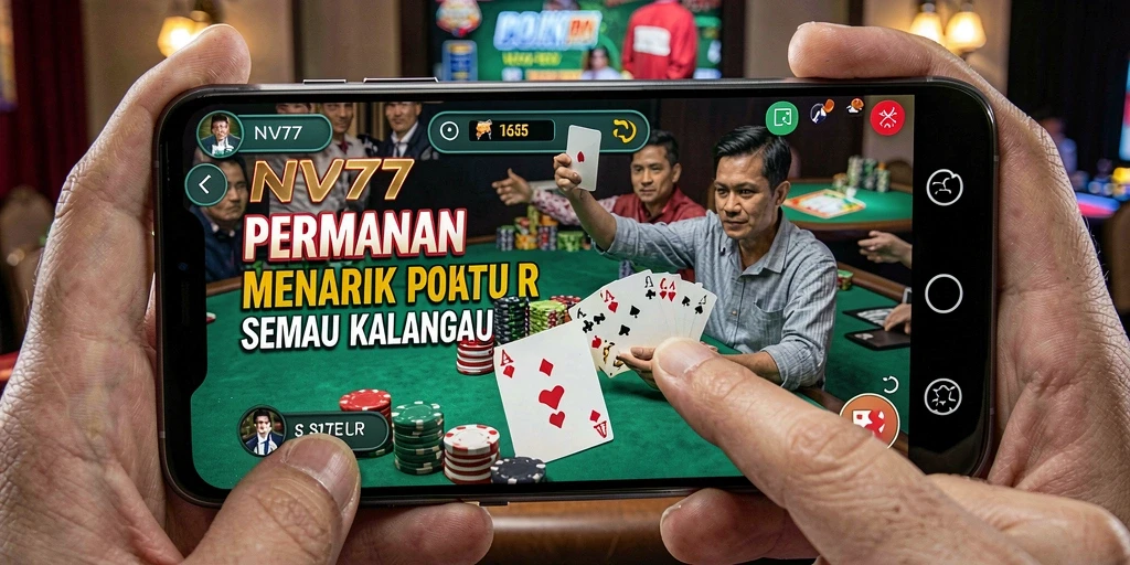 Tampilan gameplay poker yang menarik di NV77.