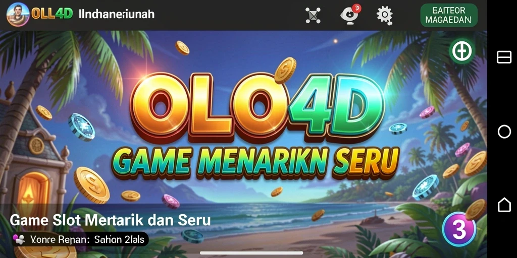 Screenshot gameplay OLLO4D yang menarik dengan berbagai mesin slot.