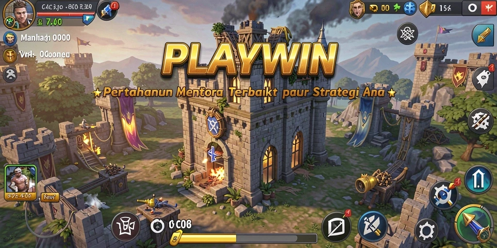 Tampilan gameplay <strong>PLAYWIN</strong> yang menarik di Tower Defense.