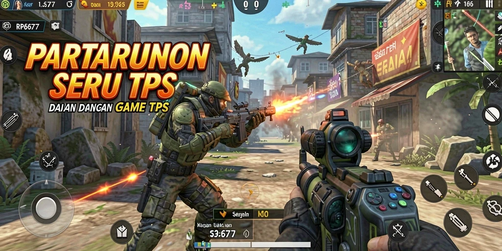 Tangkapan layar dari gameplay seru dalam RP6677 menunjukkan aksi pertempuran yang intens.